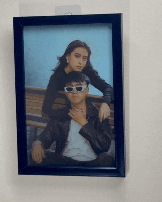 Two flip photo frame -Your Photo in Anime Artwork